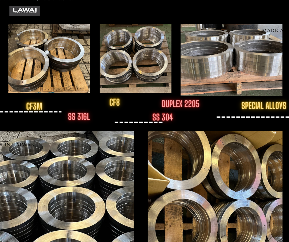 Retainer rings and valve retainer rings are good to be manufactured by centrifugal casting technique at LAWAI INDUSTRIAL CORPORATION in Taiwan in Asia