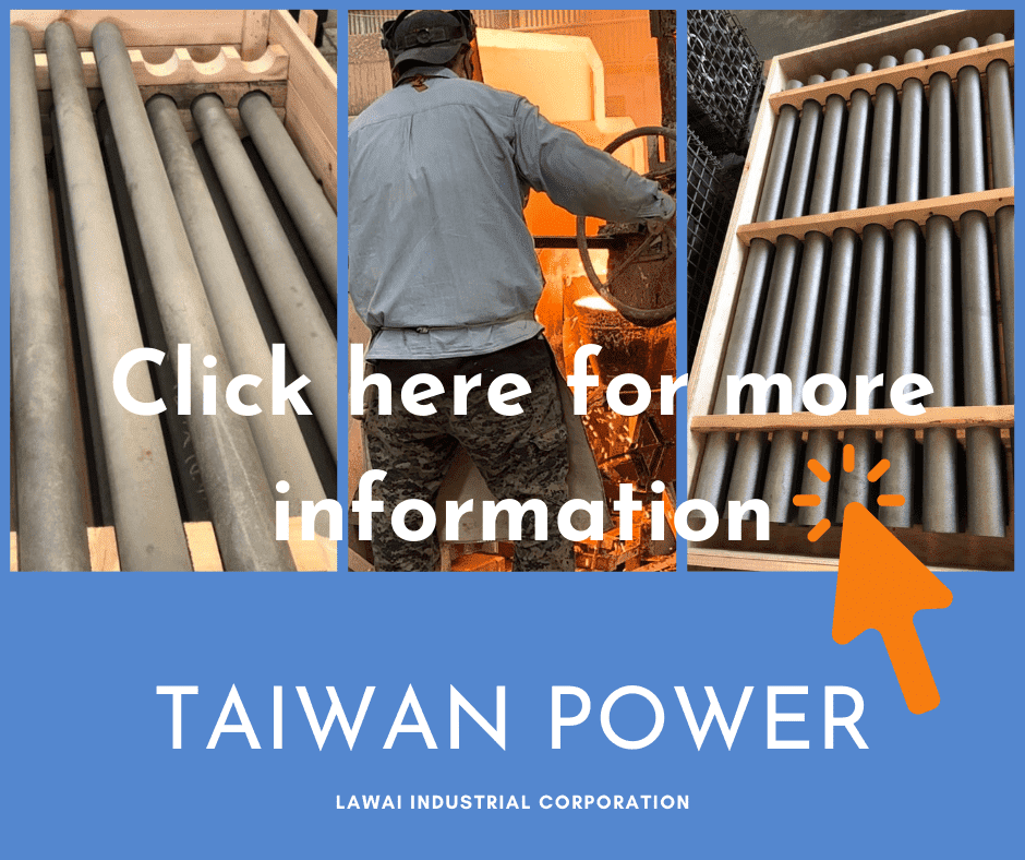 LAWAI INDUSTRIAL CORPORATION is the centrifugal casting manufacturer specialized in producing radiant tubes for furnaces in Taiwan